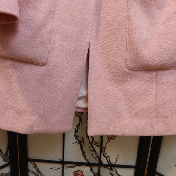 Carol Anderson Rose Pink Wool Blend Pea Coat Size 12 - Picture 10 of 14